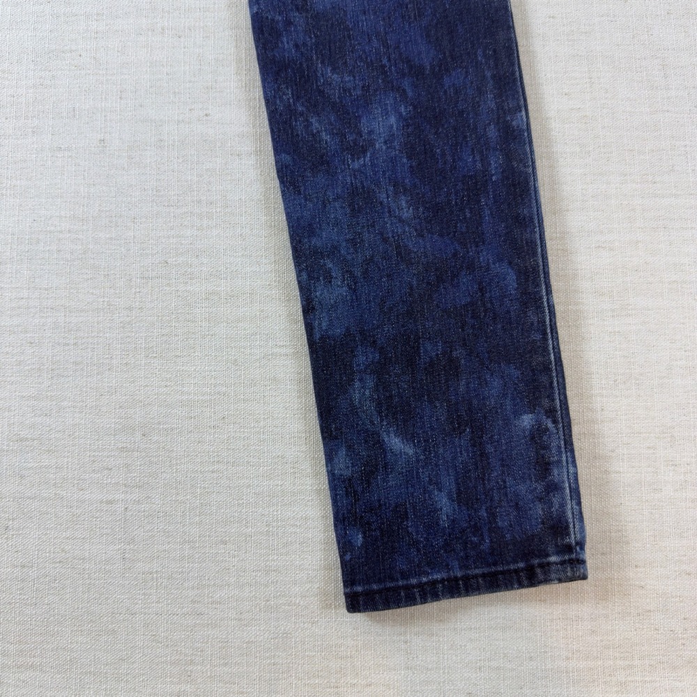 True Religion Skinny Jeans Blue Acid Wash Horseshoe Pocket Denim Pants - Picture 13 of 14